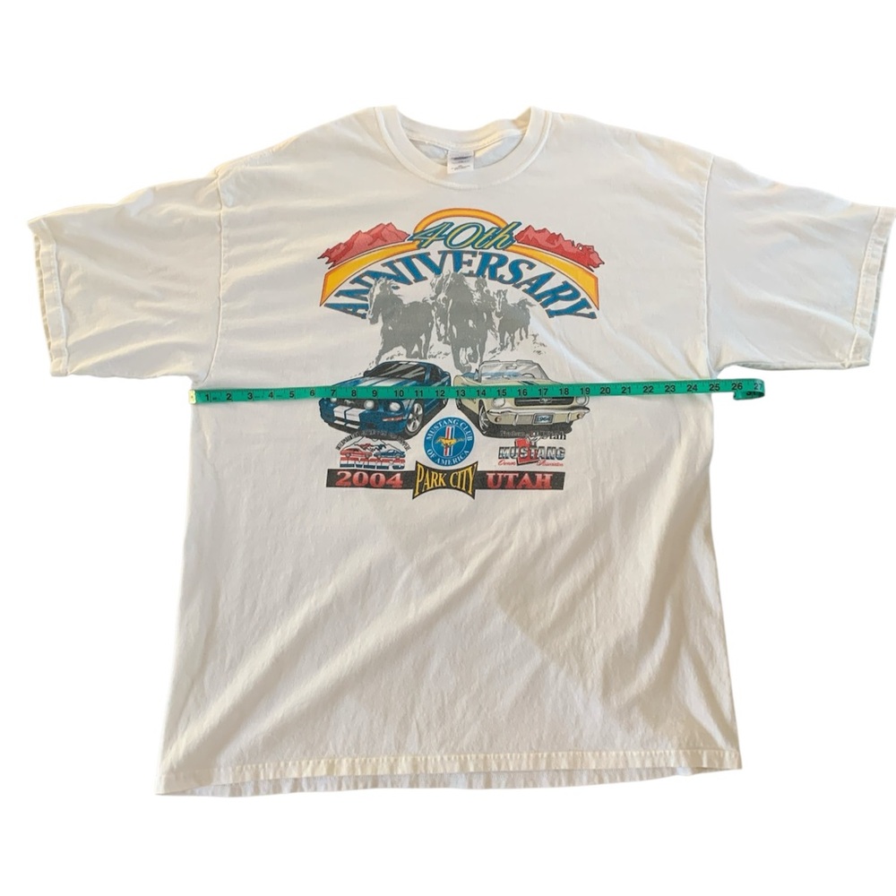 Graphic Shirt with Colorful Design 40th anniversary 2004 Park City Ford Mustang